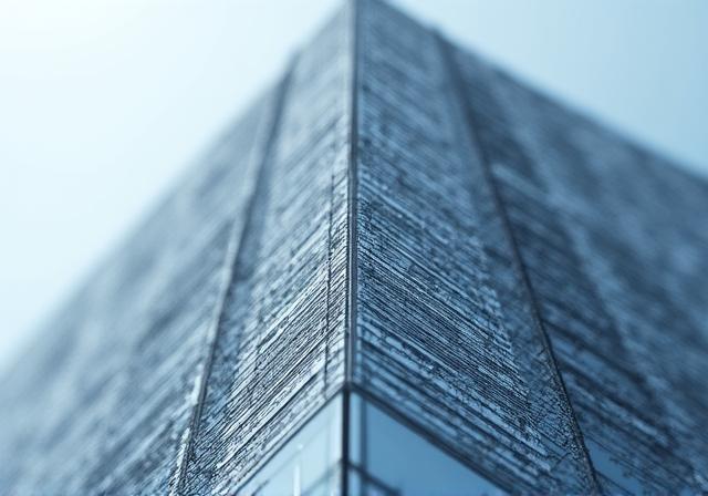 Detalle técnico de modelado 3D de estructura arquitectónica